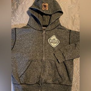 Grey Muskoka Bear Wear full zip Hoodie, youth XLG (10-12yrs)